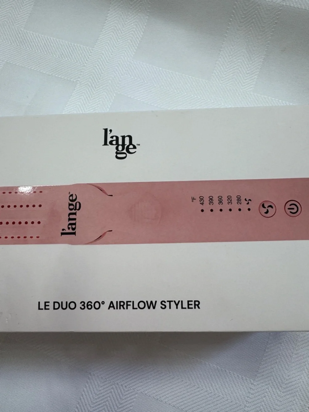 Lange Blush Le Duo 360 Airflow Hair Straightener / Styling Iron. 3 Piece Set.